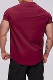 Erkek Spor Tişört Running Sports Gym Reglan Oval Kesim Penye T-shirt OVALT-SHİRT