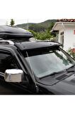 Nissan Skystar Ön Cam Güneşliği Siperlik Vizör Şapka Terek Akrilik (ABS) Piano Black 2001-2012