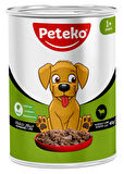 PETEKO 12 ADET JÖLELİ YETİŞKİN KÖPEK MAMASI KUZULU