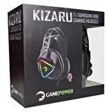 Gamepower Kizaru Mikrofonlu Stereo RGB Gürültü Önleyicili Oyuncu Kulak Üstü Kablolu Kulaklık