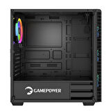 GamePower Horizon Gaming MESH Panel 550W 80+ Bronze Dahili PSU 4*120mm RGB Fan RGB Kontrolcü ve Uzaktan Kumanda