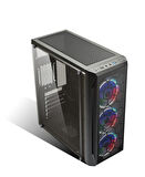 Hiper Zoe 350 W 4 Fanlı Siyah ATX Oyuncu Bilgisayar Kasası