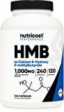 Nutricost, HMB, B-Hydroxy-B-methylbutyrate, 500 mg, 240 Capsules