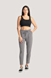 P-004985 - Kadın Fitilli  Süper Crop Örme Atlet - SİYAH