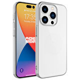 iPhone 15 Pro Kılıf Kamera ve Lens Korumalı Şeffaf Renkli Çerçeveli Sert PC Lüx Kapak 