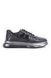 SİYAH ERKEK DERİ SNEAKER