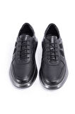 SİYAH ERKEK DERİ SNEAKER