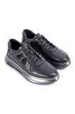 SİYAH ERKEK DERİ SNEAKER