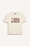 DeFacto Kız Çocuk NBA Wordmark Oversize Geniş Kalıp Bisiklet Yaka Kısa Kollu Tişört E7631A825HSBG700