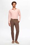 Ds Damat Slim Fit Gül Kurusu İtalyan Yaka Gömlek 2HF02ORT5185 2HF02ORT5185