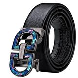 WilliamPolo Hakiki Deri Renkli Metal Toka Erkek Kemer 110 cm 