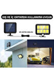 120 LED Solar Panel Güneş Enerjili 3 Mod Duvar Lambası Ayrı Panel Kablolu Bahçe Aydınlatma