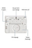 Dijital Oda Termometre Sıcaklık Ve Nem Ölçer Masa Saati Alarm LCD Ekran Duvara Takılır SİYAH