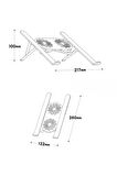 Alüminyum Katlanır Fanlı 6 Kademeli Laptop Macbook Uyumlu Notebook Yükseltici Tutucu Stand