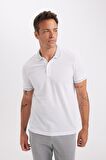 DeFacto Slim Fit Dar Kesim Kısa Kollu Pamuklu Polo Tişört D0033AXNSWT34