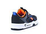 Çırtlı Çocuk Spor Ayakkabı Siyah - Füme - Turuncu TarzMax514