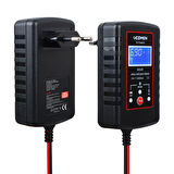 SİYAH 6/12V 2A LED GÖSTERGELİ AKÜ ŞARJ CİHAZI UC-C120201A (4490)