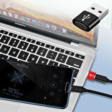 USB&amp;apos;den TYPE-C &amp;apos;ye Dönüştürücü Adaptör Veri Aktarımı Sağlayıcı Şarj Data Çevirici (4490)