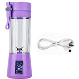 Şarjlı Portatif El Blenderi 380 Ml Usb Kablolu Mor (4490)