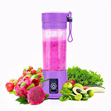 Şarjlı Portatif El Blenderi 380 Ml Usb Kablolu Mor (4490)