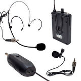 MAGICVOICE MV-19599 UHF KABLOSUZ YAKA MİKROFON (4490)