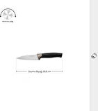 Karaca Helios Soyma Bıçağı Black 19 Cm