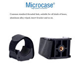 Microcase Çok Amaçlı Cırt Yapışkanlı 1/4 Vida girişli Tutucu Sabitleyici - SİYAH AL5002