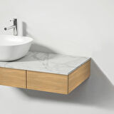 VitrA Plural 7810B401-0016 Kare Alçak Çanak Lavabo, VitrA Clean, 45 cm, Mat Beyaz