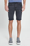 Slim Fit Dar Kesim Pamuklu Esnek Denim Şort