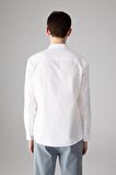 DeFacto Regular Fit Polo Yaka Oxford Basic Düz Uzun Kollu Beyaz Gömlek A8028AX24SPWT83