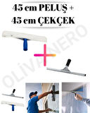  2'li Set Cam Silecek Kauçuk Cam Silici 45cm + 45 cm Cam Peluş Çekçek