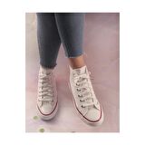 Beyaz Spor Unıseks Bilekli Converse Ayakkabı BEYAZ