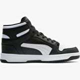 Puma Rebound LayUp SL Siyah Beyaz  Unisex Basketbol Ayakkabısı SİYAH BEYAZ