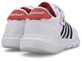 Prego Bestof Cırtlı Unisex Çocuk Spor Ayakkabı BEYAZ SİYAH