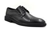 Prego (Stilloni) Hakiki Deri Eva Taban Bağcıklı Erkek Klasik Ayakkabı SİYAH