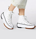 Prego Run Platform Bilekli Ayakkabı BEYAZ