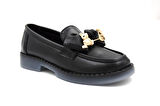 Park Moda Termo Kaymaz Taban Günlük Loafer Kadın Ayakkabı SİYAH