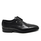 Fosco Siyah Hakiki Deri Bağcıklı Klasik Erkek Ayakkabı (2886 114)-(2886 875) SİYAH