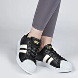 Jump 28787  Bağcıklı Dikişli Uniseks Sneaker Günlük Spor Ayakkabı SİYAH