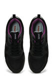 Kinetix GLANCE PU W 4P Phlon Hafif Taban Bağcıklı  Kadın Comfort Ayakkabı SİYAH
