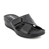 Muya Duro Microfiber Confort Günkük Kadın Terlik SİYAH