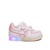 Prego (Conpax)  102-01 Anora Termo Kaymaz Taban Ortapedik Cırtlı Çocuk Spor Ayakkabı BEYAZ PEMBE