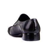 Fosco Bağcıksız Hakiki Deri Erkek Klasik Ayakkabı 3015 SİYAH