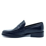 Fosco İçi Dışı Hakiki Deri Neolit Erkek Kalasik Loafer Ayakkabı 2005 SİYAH