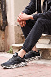 Jump 30342 Phlon Hafif Taban Bağcıklı Erkek Sneaker Günlük Spor Ayakkabı SİYAH