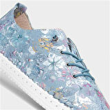 Prego (London) İçi Dışı Hakiki Deri Günlük Kadın Confort Ayakkabı MAVİ