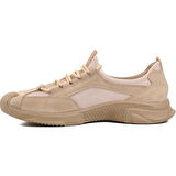 Bulldozer 231470 Termo Kaymaz Taban Erkek Hakiki Deri Spor Ayakkabı BEJ