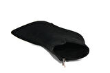 Beyaz (Oc Shoes) Pena Sivri Burunlu Kadın  İnce Topuklu Kısa Bot SİYAH