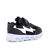 Buckhead 4431 Faster Işıklı Phlon Hafif Taban Cırtlı Çocuk Spor Ayakkabı SİYAH