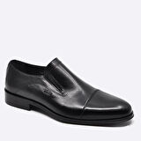 Fosco Hakiki Deri Bağcıksız Klasik Erkek Ayakkabı 2018 SİYAH